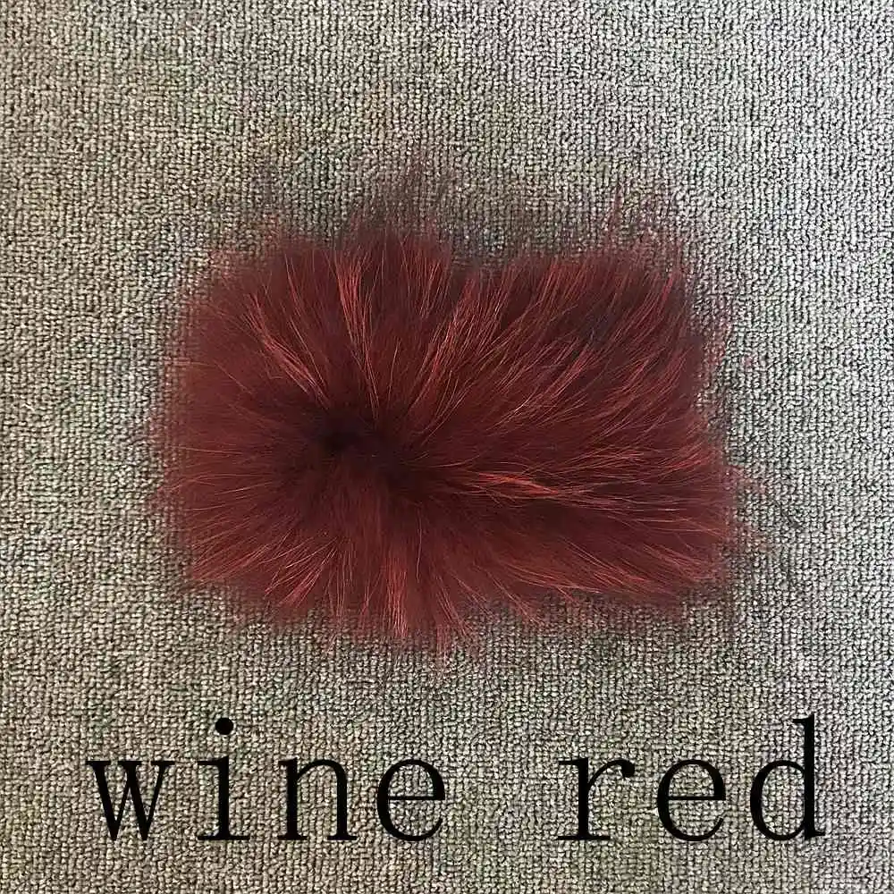 wine red Розовое JAVA QC1874 Новое поступление женское зимнее пальто из натурального меха енота пушистое горячая распродажа меховое платье - Цвет: wine red