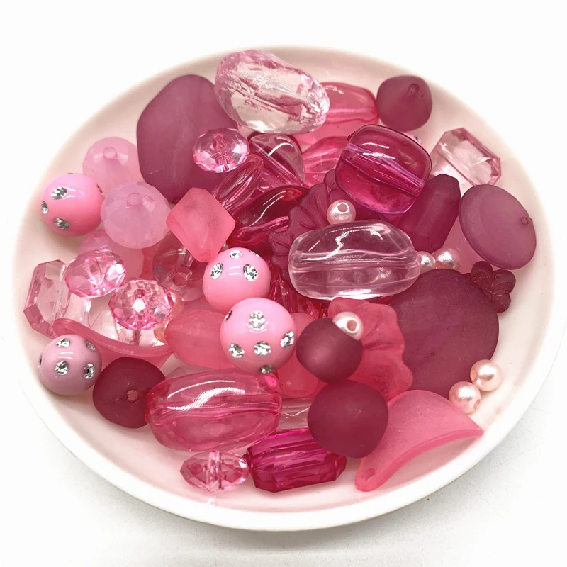 Новые акриловые бусины 20 г смешанные стиль сделай сам браслет ручной работы