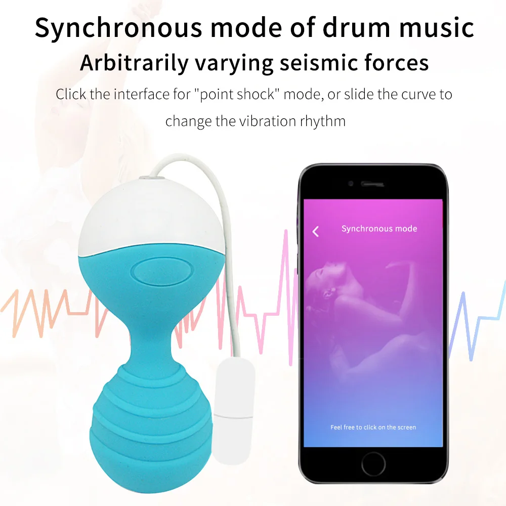 Управление через Bluetooth вибрирующие прыгающие яйца управление музыкой частота