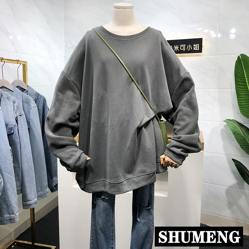 Осень 2020 Новый корейский стиль простой Повседневный пуловер с длинными рукавами