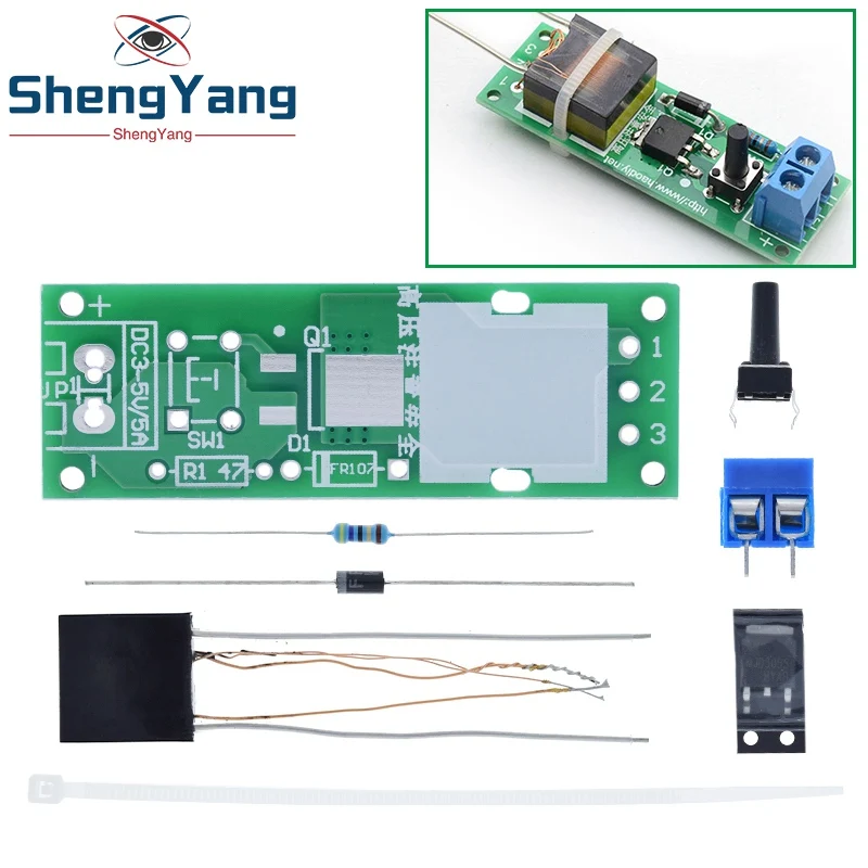 HV-1 высокое Напряжение генератор зажигания дуги DIY Kit дуговой дуговая сигаретная