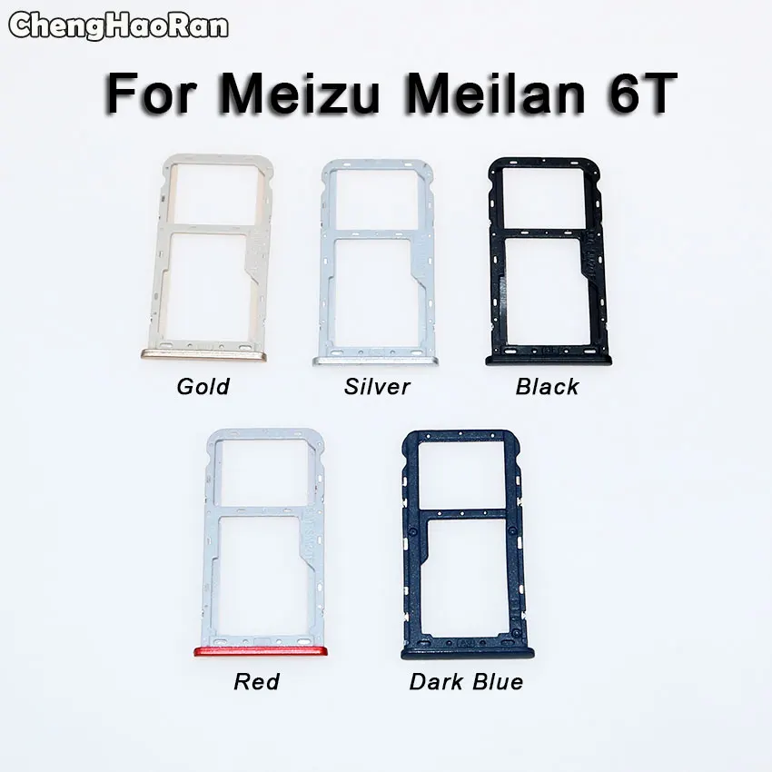 ChengHaoRan для Meizu M6T M811Q M710H Meilan 6T A5 S6 X держатель лотка SIM-карты слот Micro SD адаптер замены