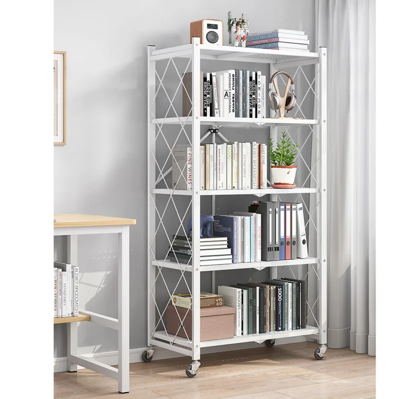 

Free installation of removable bookshelf, living room floor folding shelf, bedroom storage simple small bookcase
