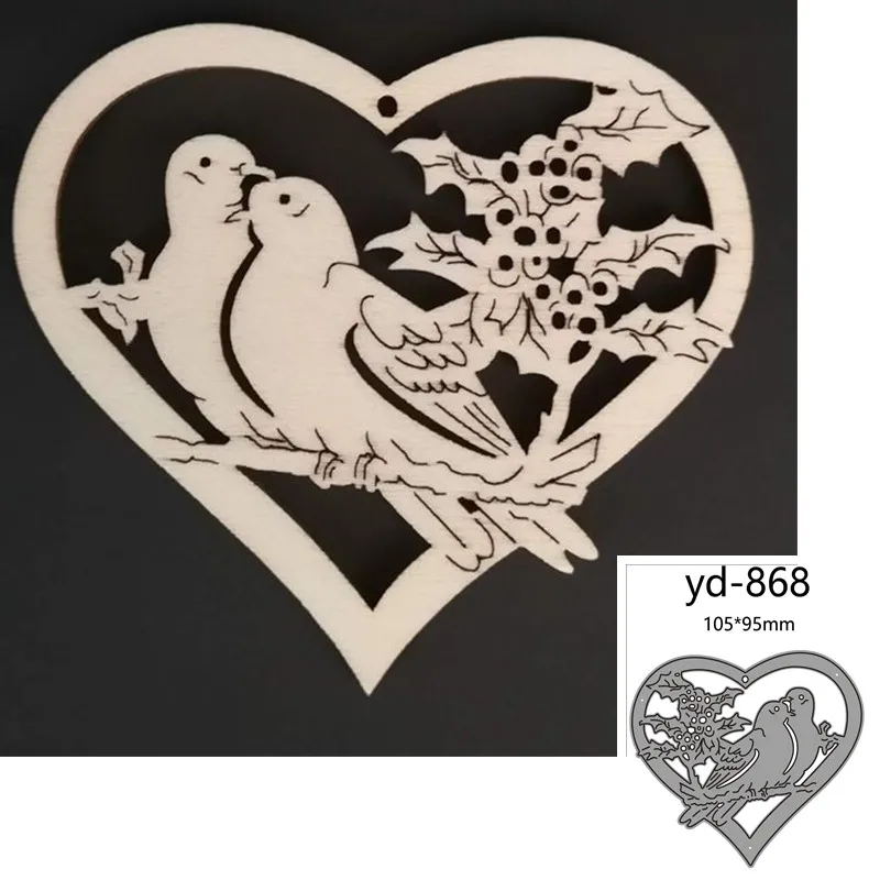 

Металлические Вырубные штампы животные птицы парные украшения для скрапбукинга бумаги рукоделия Нож Форма лезвие перфоратор трафареты