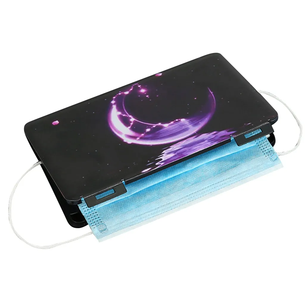 Портативный одноразовый контейнер для масок лица пылезащитный чехол маски