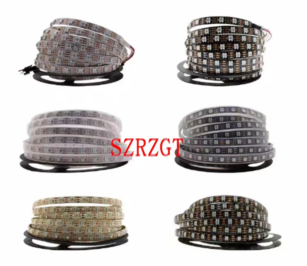 Светодиодная лента WS2812B 5050 RGB 5 м 150 светодиодов 300 30 светодиодов/м индивидуально