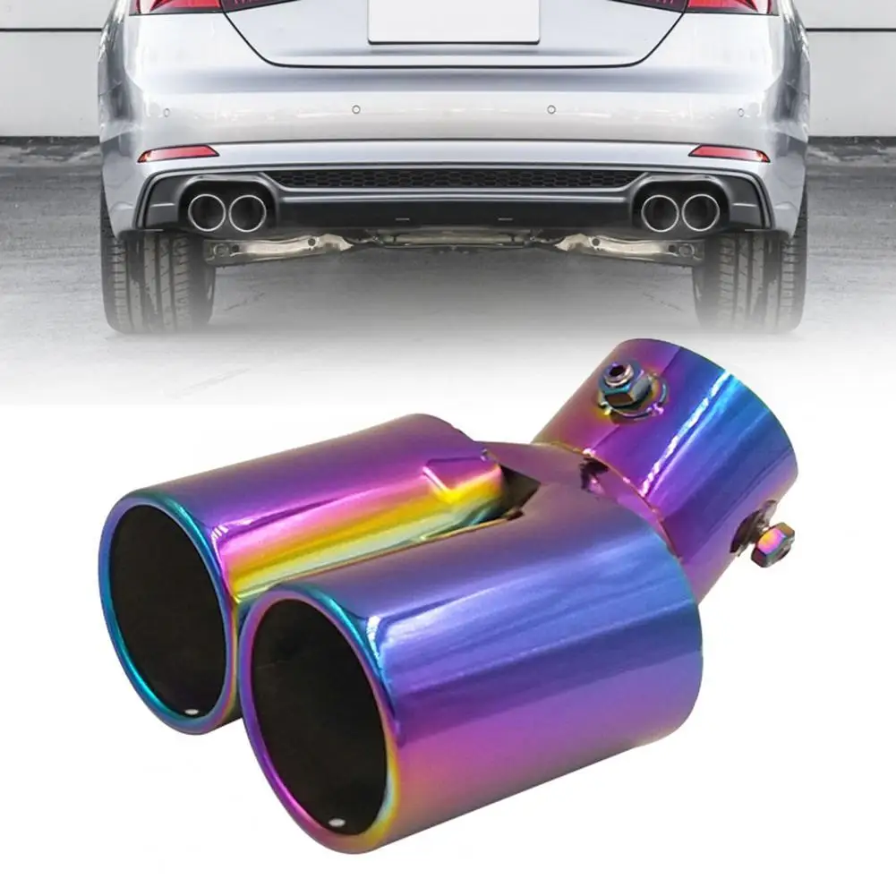 

50% Hot Sale 704C Exhaust Pipe Dual Outlet Rust-proof Dazzling Stainless Steel Car Exhaust Pipe for Bluebird