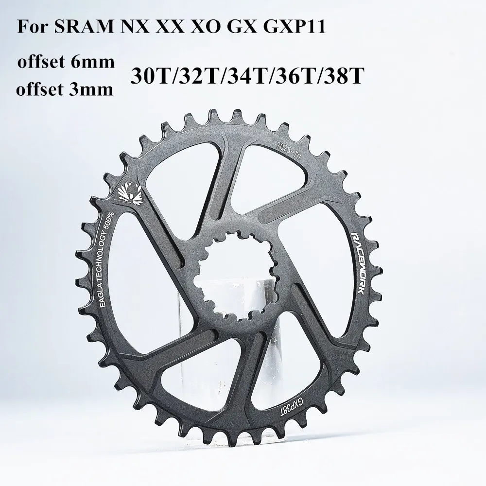 Plato para bicicleta de montaña GXP 30T/32T/34T/36T/38T corona para Sram 11/12S NX XX XO GX GXP11, bandeja de disco único barata