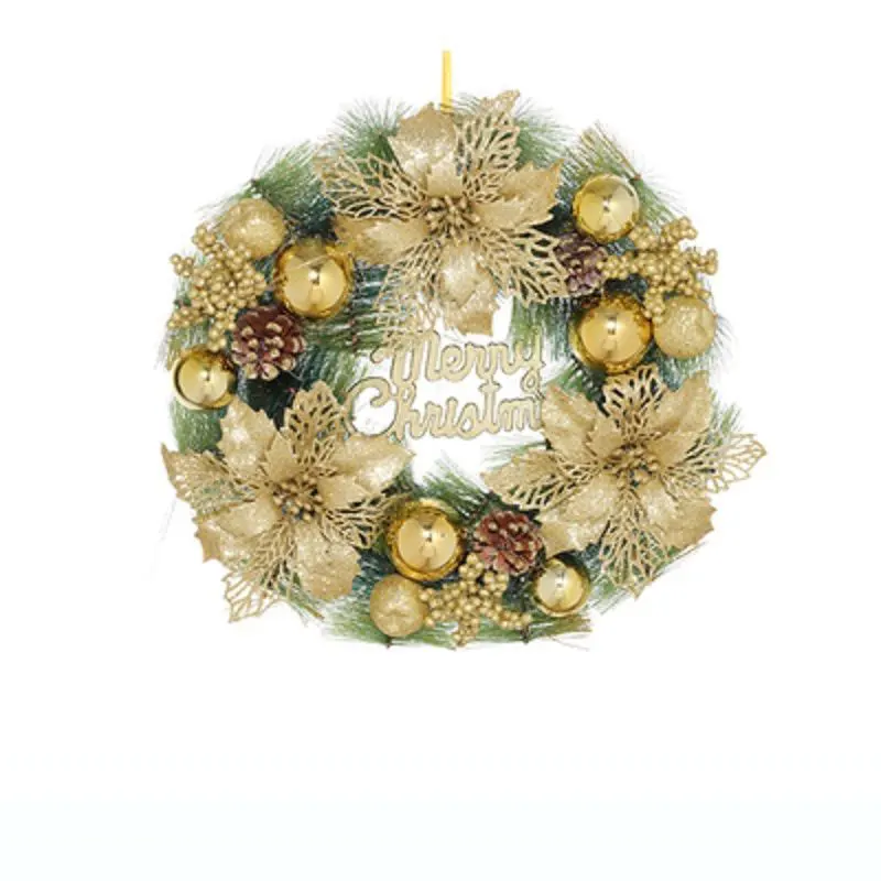 

Garland Arrangement Christmas Ornament Christmas Wreath Decorative Wreath 30cm 40cm Bow Decoration Decoracion Hogar