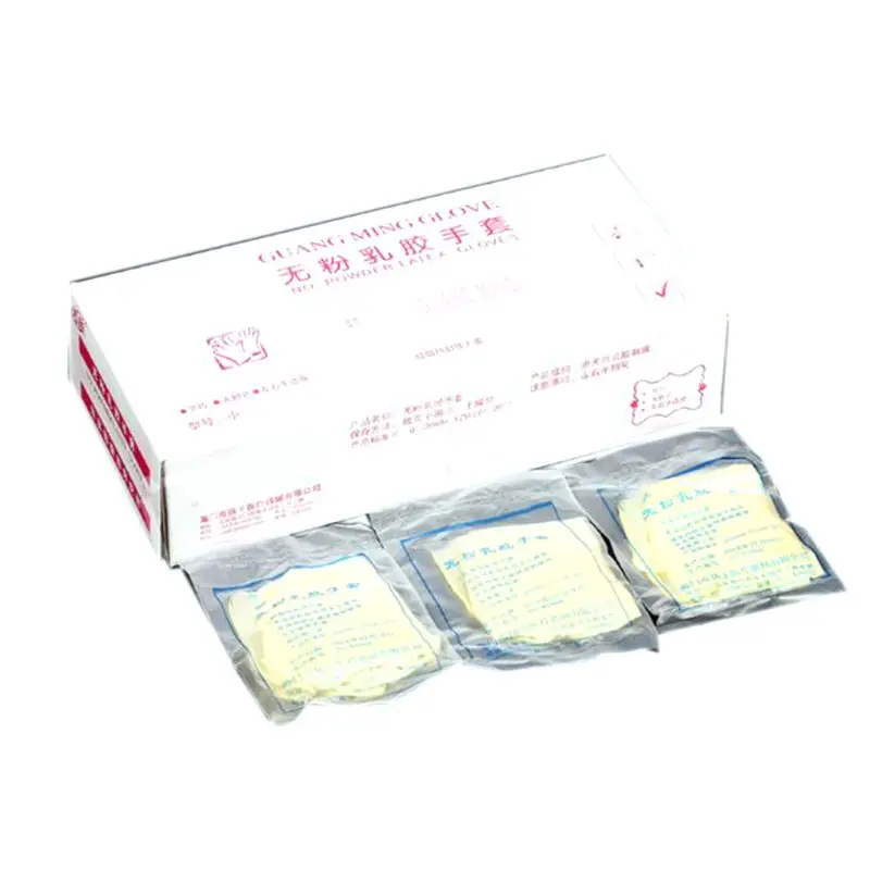 

30 pairs of individually wrapped latex gloves, Powder Free, Laboratory gloves