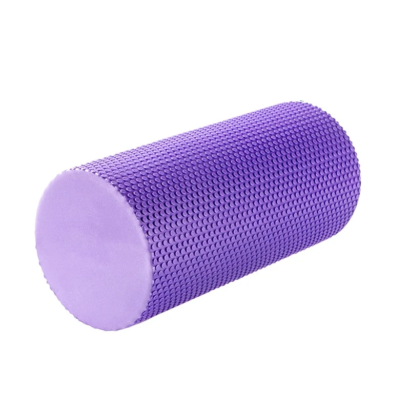 Purple 30cm Пенный валик для йоги фитнес-тренировки расслабляющий Йога блок для йоги массажный ролик Пилатес Акупунктура массажный ролик мышцы - Цвет: Purple 30cm