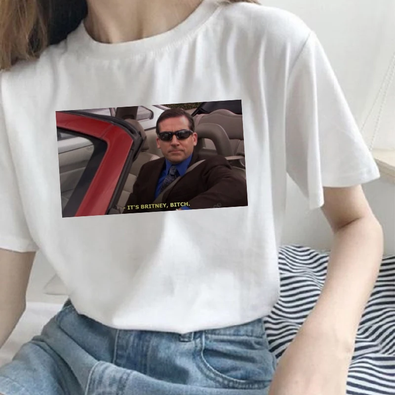 Женская футболка с принтом It 's Britney Bitch модные повседневные свободные топы