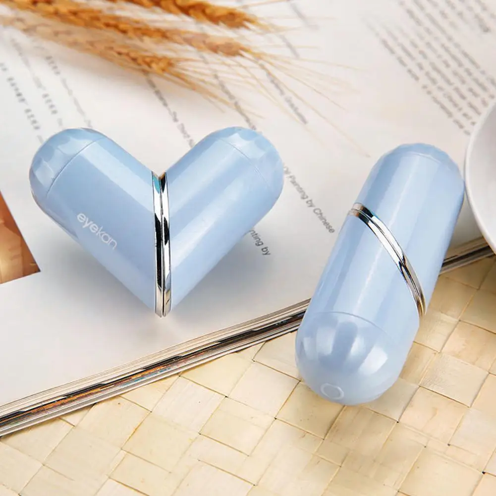 

1 Set Love Cosmetic Contact Lens Invisible Glasses Case With Mirror Tweezers Beauty Lovely Portable Mini Storage Cosmetic Box