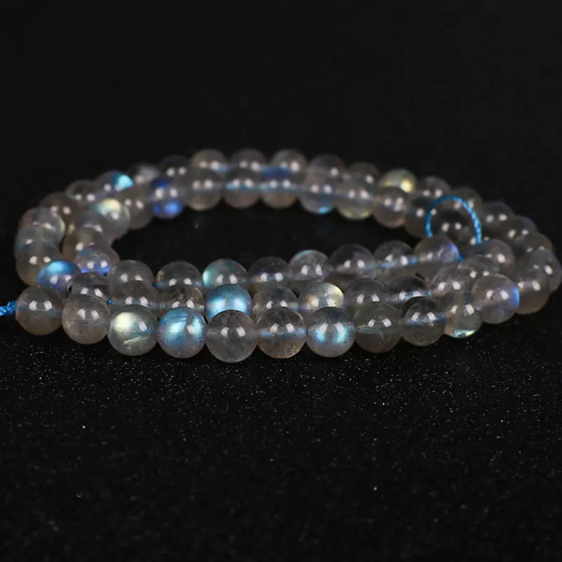 AAA+ Grade Genuine Natural Blue Rainbow Flash Labradorite Stone Beads For Jewelry Making Strand 15