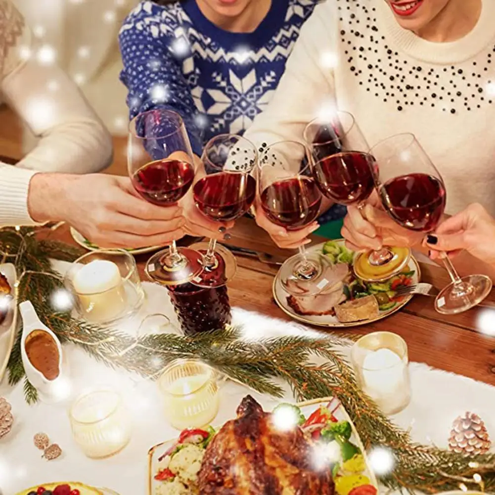 

Надежная скатерть, практичная нежная окантовка, Экологически чистая Рождественская декоративная мягкая скатерть