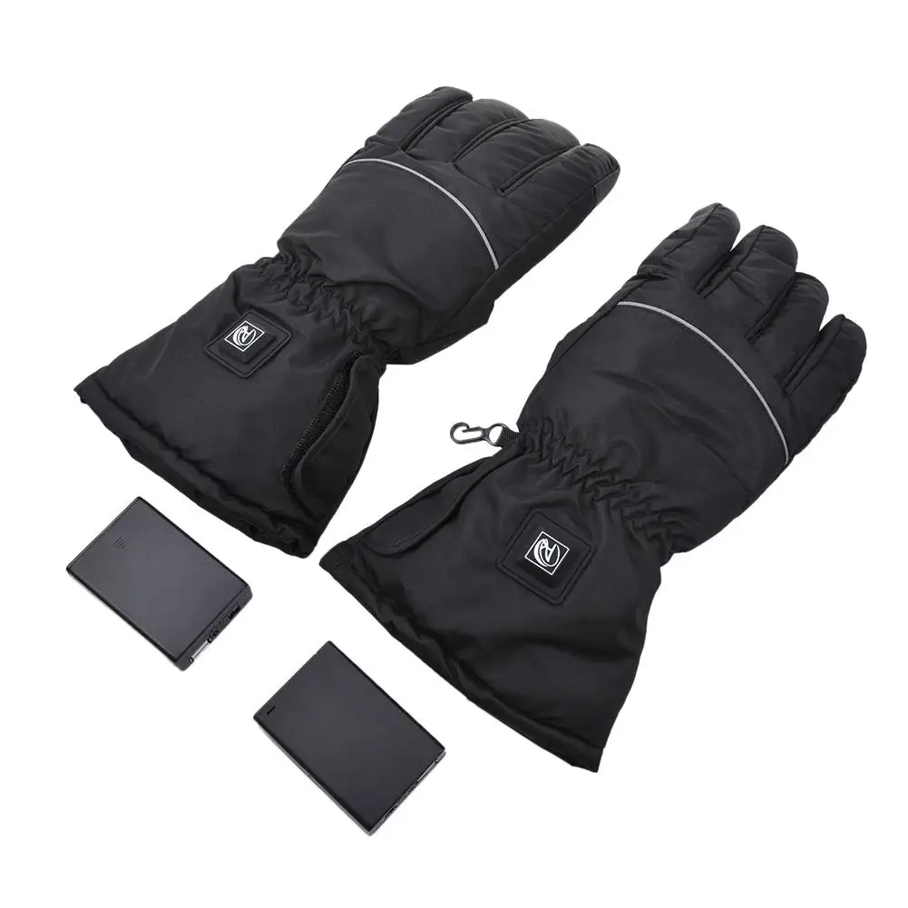 

Winter Cycling Heating Gloves Skiing Warm Windproof USB Charging Heating Gloves Adjustable Temperature Electric Heated Gloves