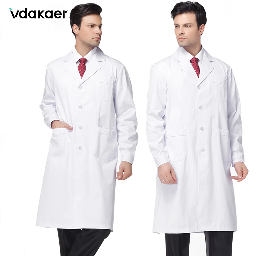 Белое лабораторное пальто медицинская одежда Униформа докторские куртки