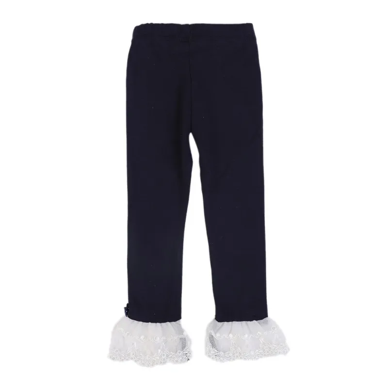 Леггинсы для девочек; яркие цвета; кружевные леггинсы с оборками для маленьких девочек; Детские костюмы; одежда принцессы