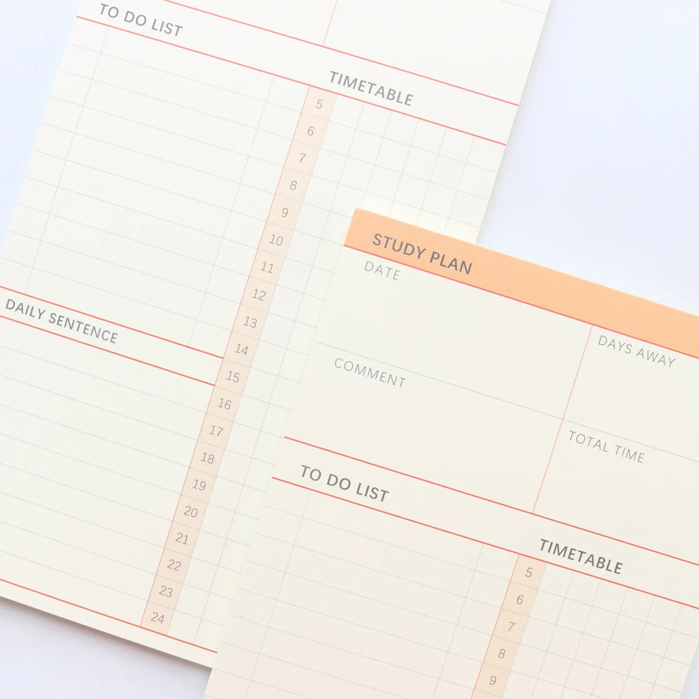 Domikee новый милый цветной школьный учебный план блокнот для студентов без даты