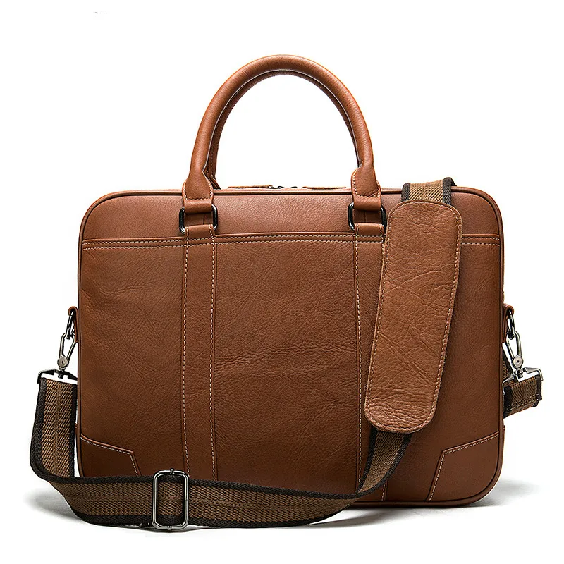 

men's briefcase 100% genuine leather laptop bag men leather office bags for men porte document business handbag for men