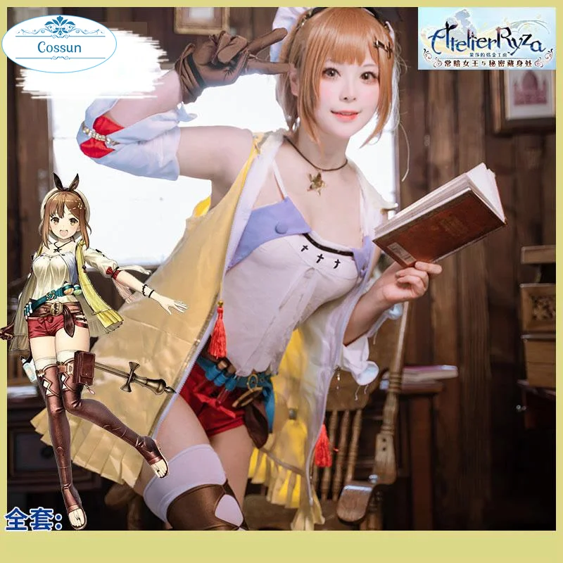 Женский костюм для косплея из аниме Atelier Ryza: Ever блузка и секретное скрытие |
