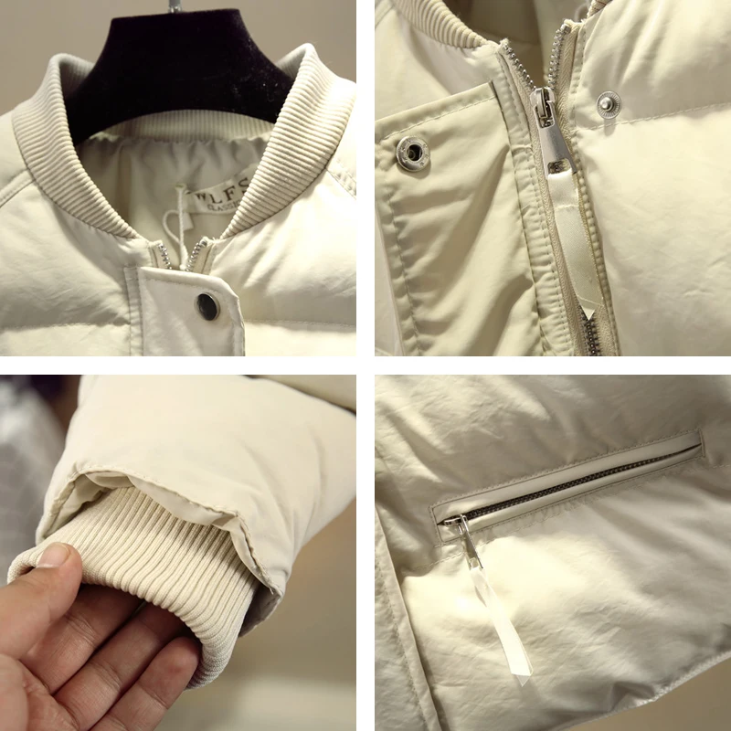 

2020 Women Winter Casual Down Coat Stand Collar Cotton Padded Short Down Jacket Korean Style Loose Female Puffer Jacket