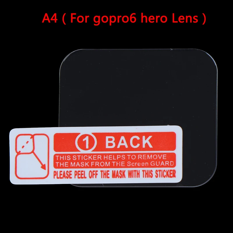 A4 Для детей возрастом от 1 до ПК для Go Pro Hero 5/6/7 закаленное Стекло объектив или Экран защитная пленка Black аксессуары для видеокамеры - Цвет: A4