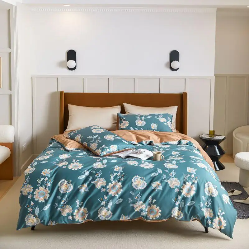 

Bedding Set Luxury Egyptian Cotton Bed Sheet Sets King Size Bedclothes 60S High Quality Bedclothes Queen Size Duvet Cover Sets