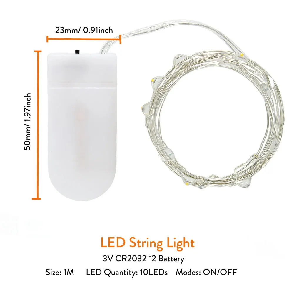 

Светодиодная гирлянда ERANPO, медный провод, USB