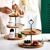 23 tier cake stand wooden original cupcake serving platter wooden serving tray suitable for wedding party cafe 2022 new