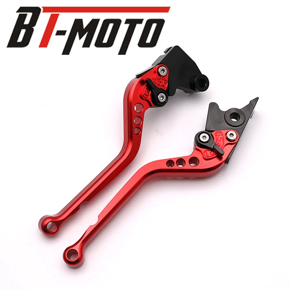 Для Kawasaki Ninja 300R 300 EX300 250 250R EX250 Z125 Z250 Z300 2013-, настраиваемый, CNC мотоциклетные Короткие сцепные рычаги - Цвет: long red