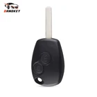 Dandkey новый 2 кнопки брелока удаленного В виде ракушки чехол Uncut Нож для Renault Modus Clio 3 Twingo