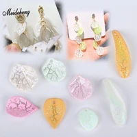 fashion korean crack frosted flower leaf diy beads clothing shoe jewelry accessory daisy fresh earring hanging hole diy beads