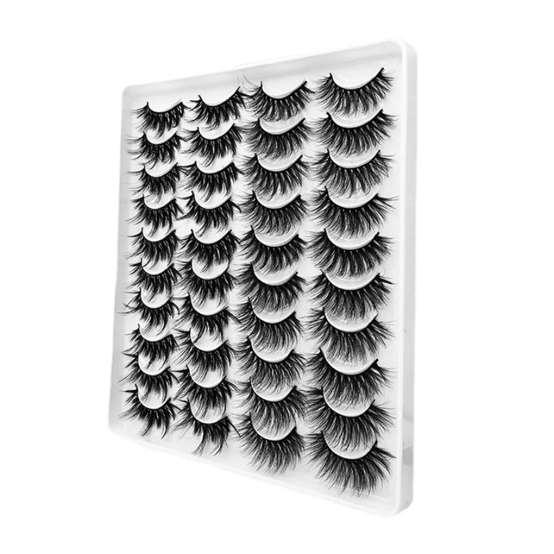 

20 Pairs 3D Faux Mink Lashes Fluffy Soft Wispy Volume Natural long False Eyelashes Eye Lashes Reusable Eyelashs cilios postiço