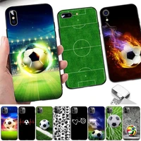 toplbpcs football soccer phone case for iphone 11 12 13 mini pro xs max 8 7 6 6s plus x 5s se 2020 xr case