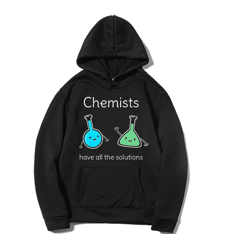 

Chemistry is awesome Hoodies Short Sleeve Sweatshirt Hoodie For Teens Black hip-hop High Street Sweatshirts