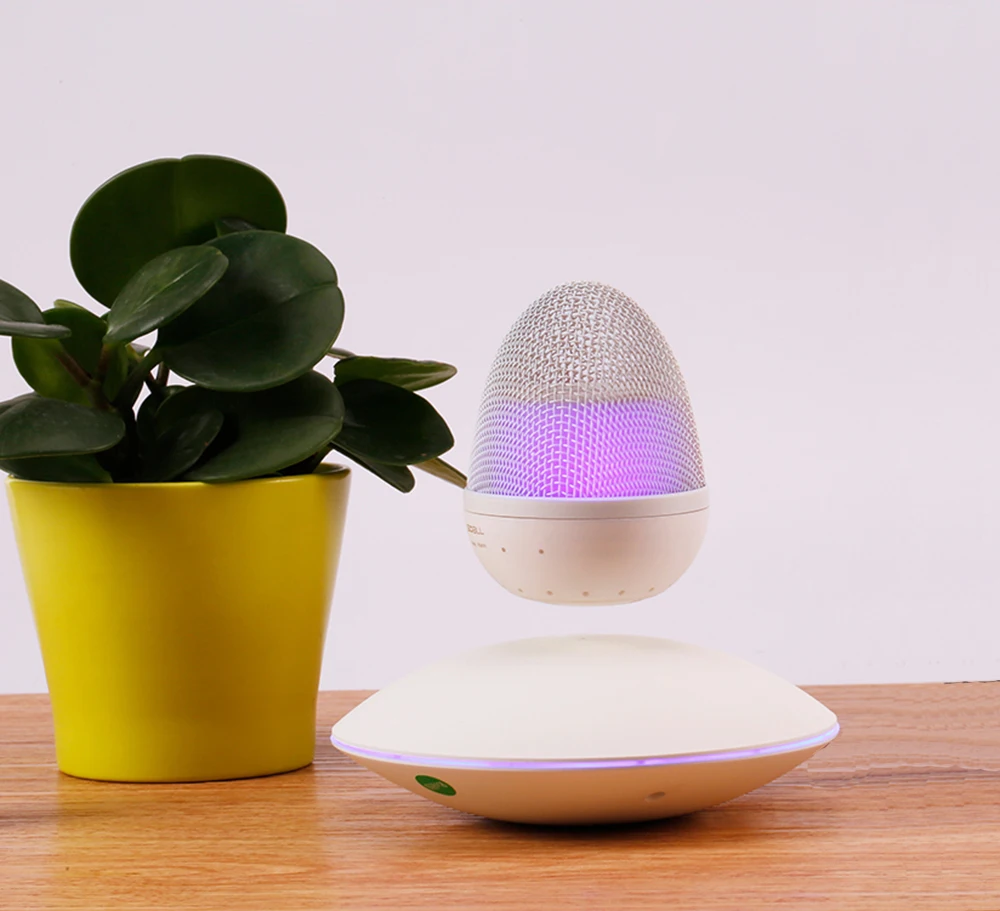 Магнитная левитация BlueTooth динамик 360 градусов плавающий поворот яйцо форма День