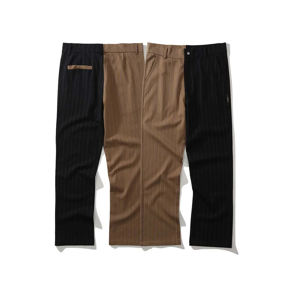 

UNCLEDONJM Colour Block panelled casual pants street wear hip hop Straight trousers mens hip hop clothing mens pants UED971