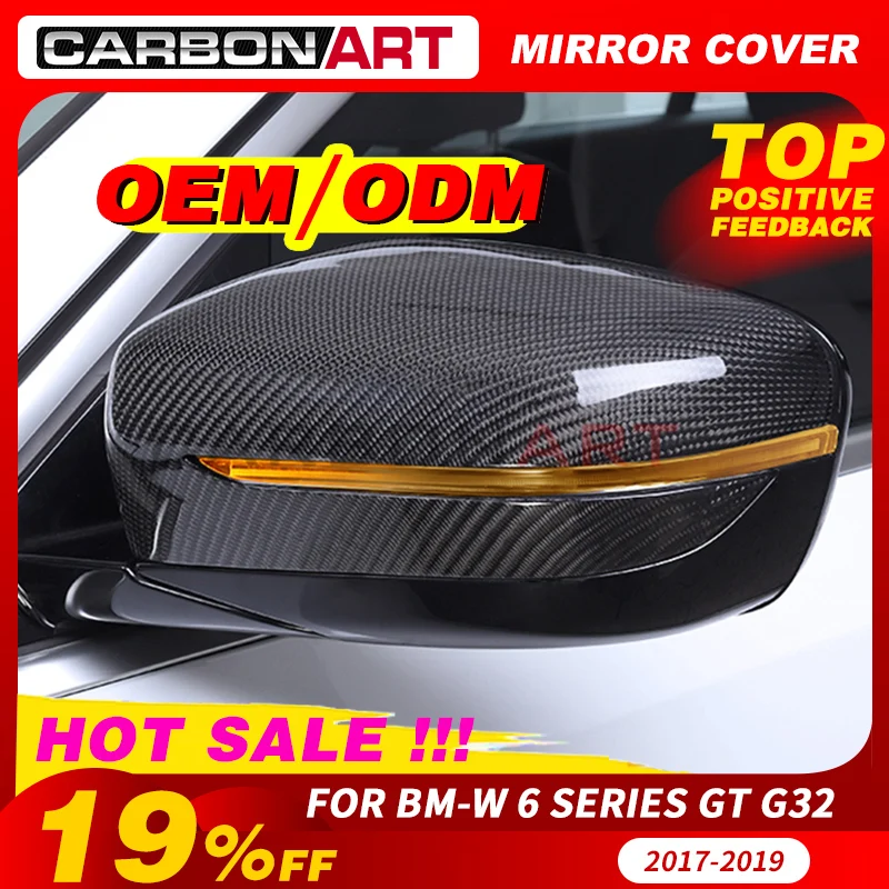

Carbon Fiber Mirror Cover For bm-w 6 Series GT G32 Carbon Fiber Rear view mirror cover 2016-2019 Car For bm-w 6 Series GT G32