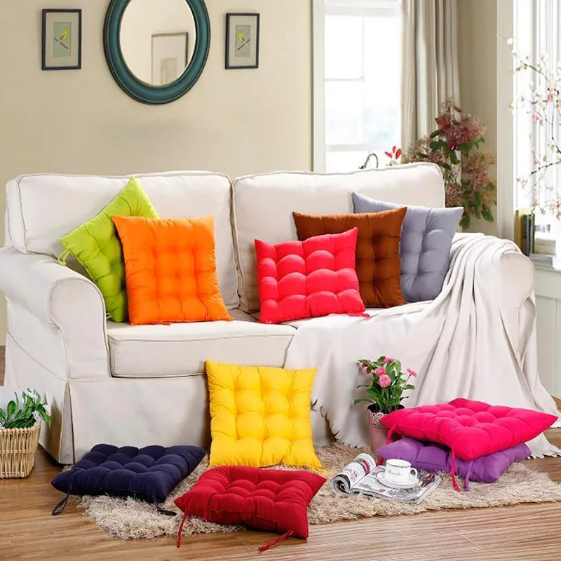 40x40 см Площадь полиэстер диван подушка на стул сидение однотонные Цвет