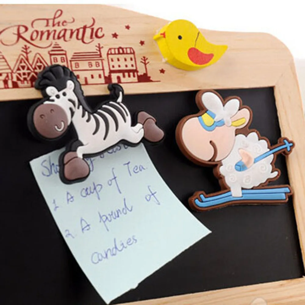 5 шт./компл. магнит на холодильник в виде милых животных завод набор стикер