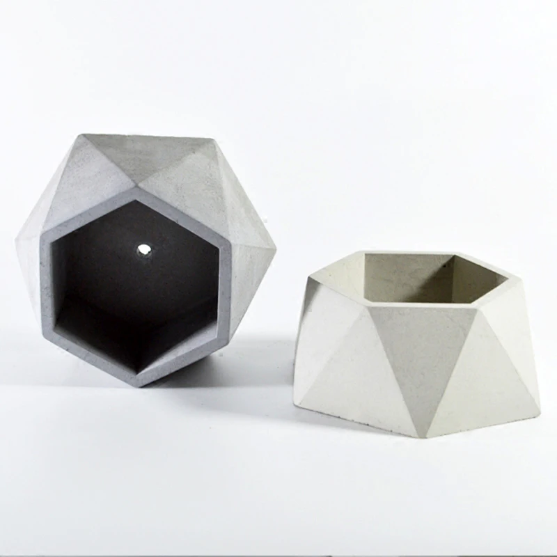 Геометрический шестиугольник Форма бетонные формы для литья под давлением DIY