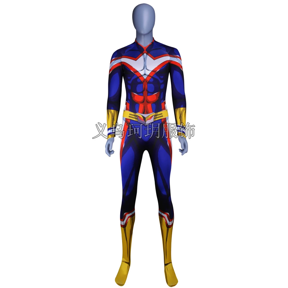 

My Hero Academia All Might Cosplay Costume Boku no Hero Academia 3D Print Lycra Ladys Zentai Bodysuit Man women cospay dress