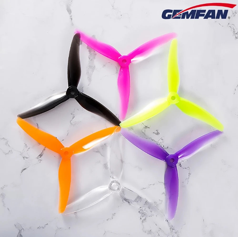 Gemfan Hurricane 51433 5.1X4.33X3 3-лопастной Пропеллер для ПК радиоуправляемых FPV гоночных