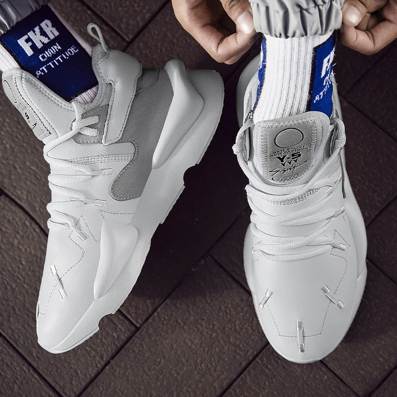 

High Top Sport Athletic Running Shoes Men Brand Sock Sneakers Lace-Up Breathable Jogging Trainers Male Boy Cool Walking Footwear