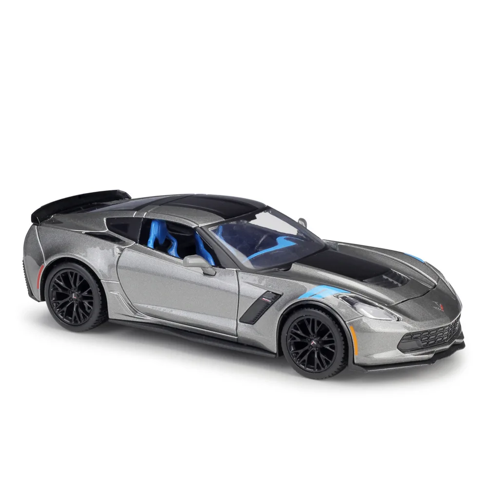 Корвет Maisto 1:24 2015 ZO6 синяя модель автомобиля из сплава Коллекционная Подарочная