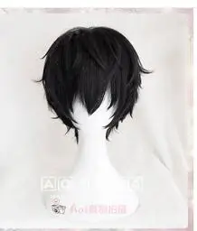 Косплей Костюм Persona 5 Джокер Аниме Косплей Полный комплект униформы с красными перчатками для взрослых вечерние на Хэллоуин - Цвет: wig