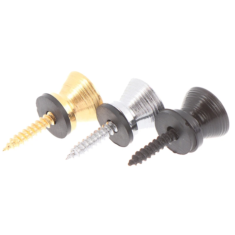 

1PC Guitar Strap Locks Gold Silver Black Guitar Bass Belt Button Buckle Guitar Accessories