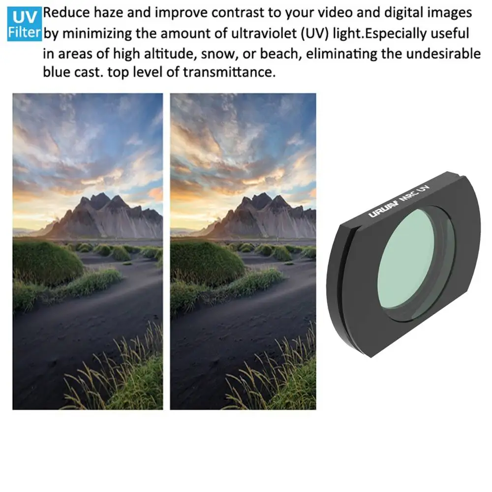 URUAV для Hubsan ZINO H117S/ZINO PRO фильтр объектива камеры UV/CPL/ND4/ND8/ND16/ND32/NIGHT Combo набор применяется на Радиоуправляемый Дрон