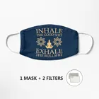 Йога: вдохните, веселая маска для мужчин и женщин, многоразовая, женская, половинная, ротовая, забавная, защитный фильтр для лица